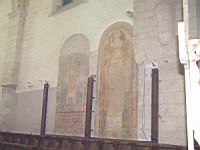 France, Dordogne, Perigueux, Abbaye de Chancelade, Eglise, Peinture du choeur
